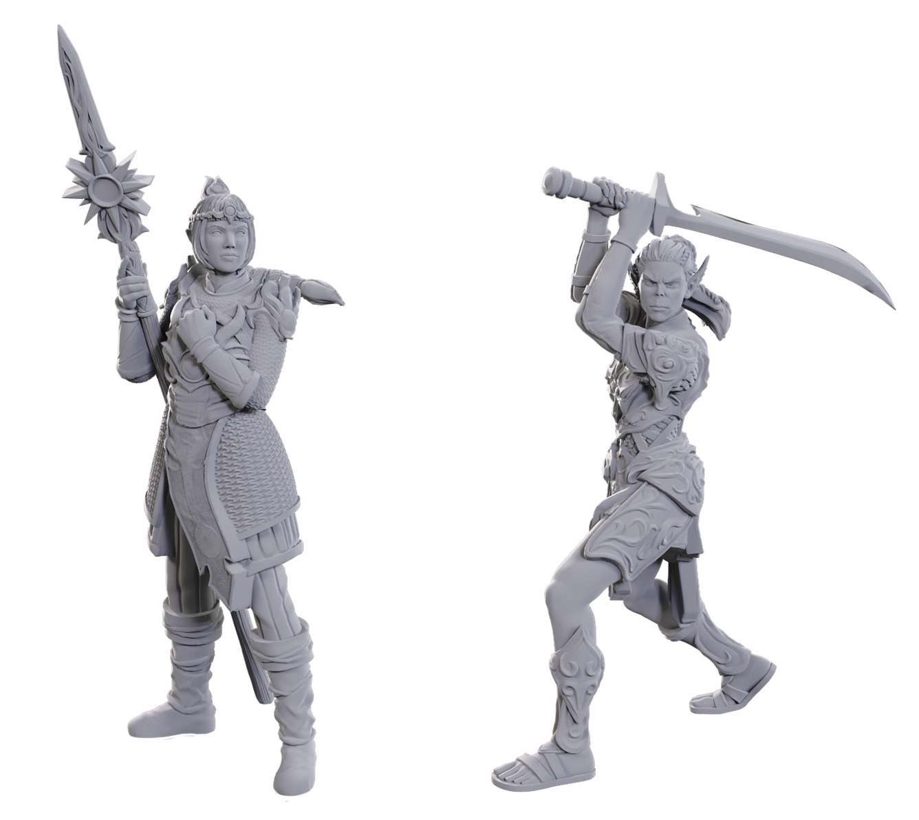 DND UNPAINTED MINIS SPECIAL EDITION BALDUR'S GATE 3 - LAE'ZEL & SHADOWHEART | Impulse Games and Hobbies