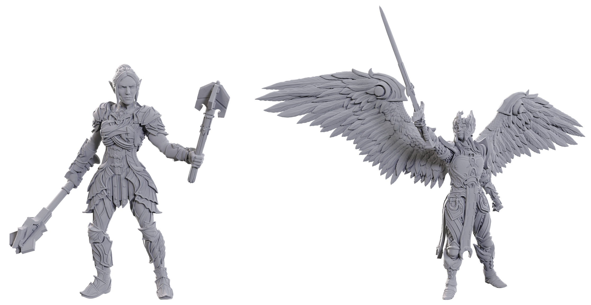 DND UNPAINTED MINIS SPECIAL EDITION BALDUR'S GATE 3 - DAME AYLIN & MINTHARA | Impulse Games and Hobbies