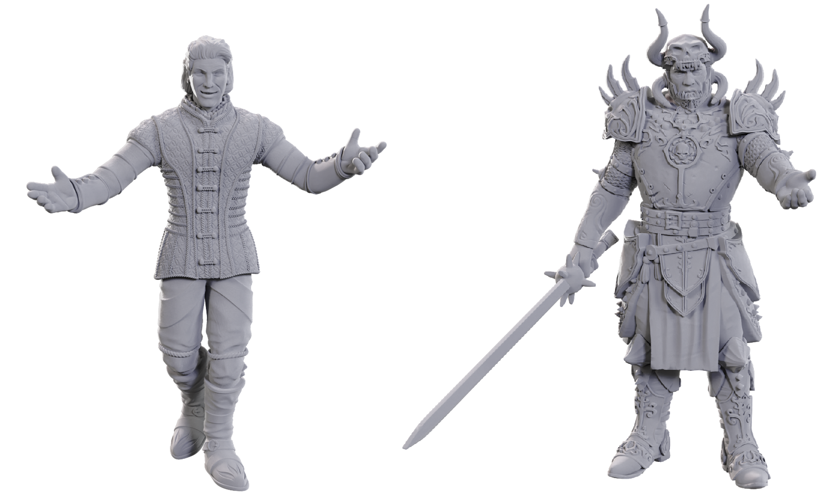 DND UNPAINTED MINIS SPECIAL EDITION BALDUR'S GATE 3 - SAREVOK ANCHEV & RAPHAEL | Impulse Games and Hobbies