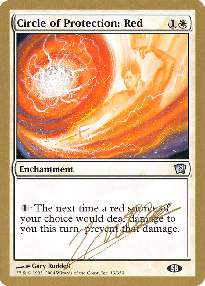 Circle of Protection: Red (Julien Nuijten) (SB) [World Championship Decks 2004] | Impulse Games and Hobbies