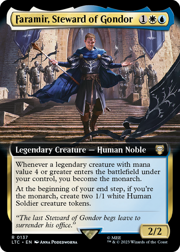 Faramir, Steward of Gondor (Extended Art) [The Lord of the Rings: Tales of Middle-Earth Commander] | Impulse Games and Hobbies