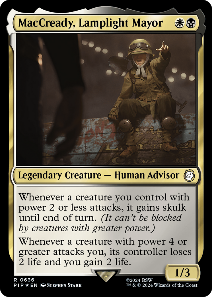 MacCready, Lamplight Mayor (Surge Foil) [Fallout] | Impulse Games and Hobbies