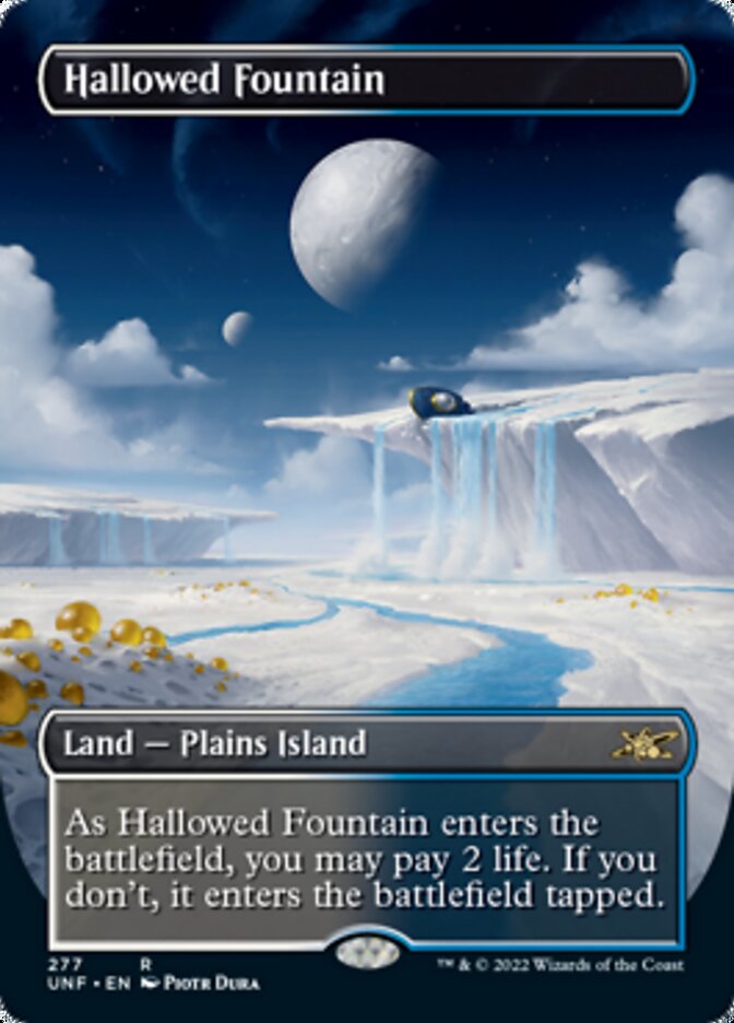 Hallowed Fountain (Borderless) [Unfinity] | Impulse Games and Hobbies