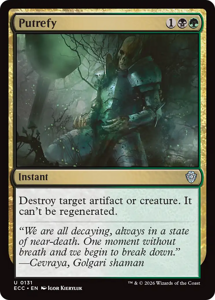 Putrefy [Lorwyn Eclipsed Commander] | Impulse Games and Hobbies