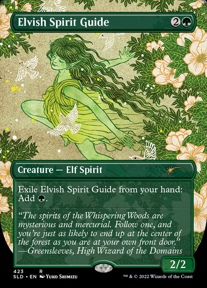 Elvish Spirit Guide (Borderless) [Secret Lair Drop Series] | Impulse Games and Hobbies