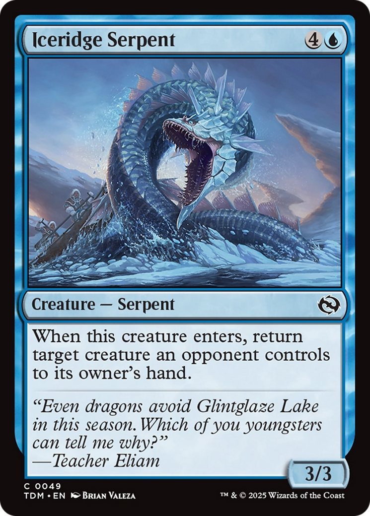 Iceridge Serpent [Tarkir: Dragonstorm] | Impulse Games and Hobbies