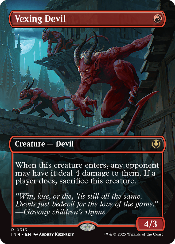 Vexing Devil (Borderless) [Innistrad Remastered] | Impulse Games and Hobbies
