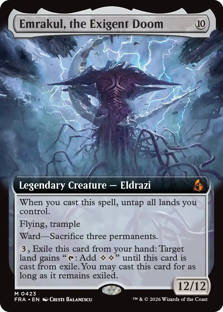 Emrakul, the Exigent Doom (Extended Art) [Reality Fracture] | Impulse Games and Hobbies