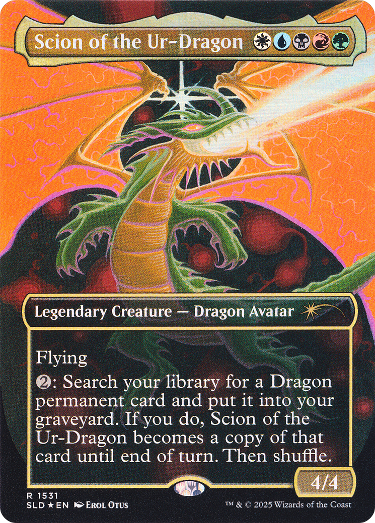 Scion of the Ur-Dragon (Rainbow Foil) [Secret Lair Drop Series] | Impulse Games and Hobbies