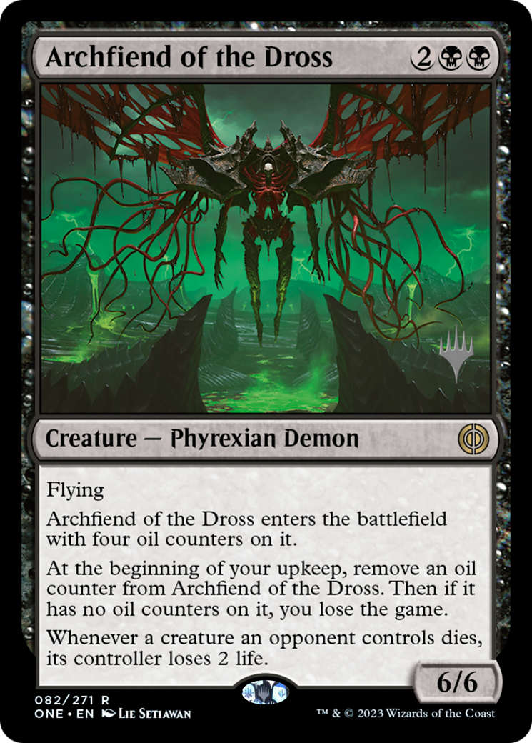 Archfiend of the Dross (Promo Pack) [Phyrexia: All Will Be One Promos] | Impulse Games and Hobbies