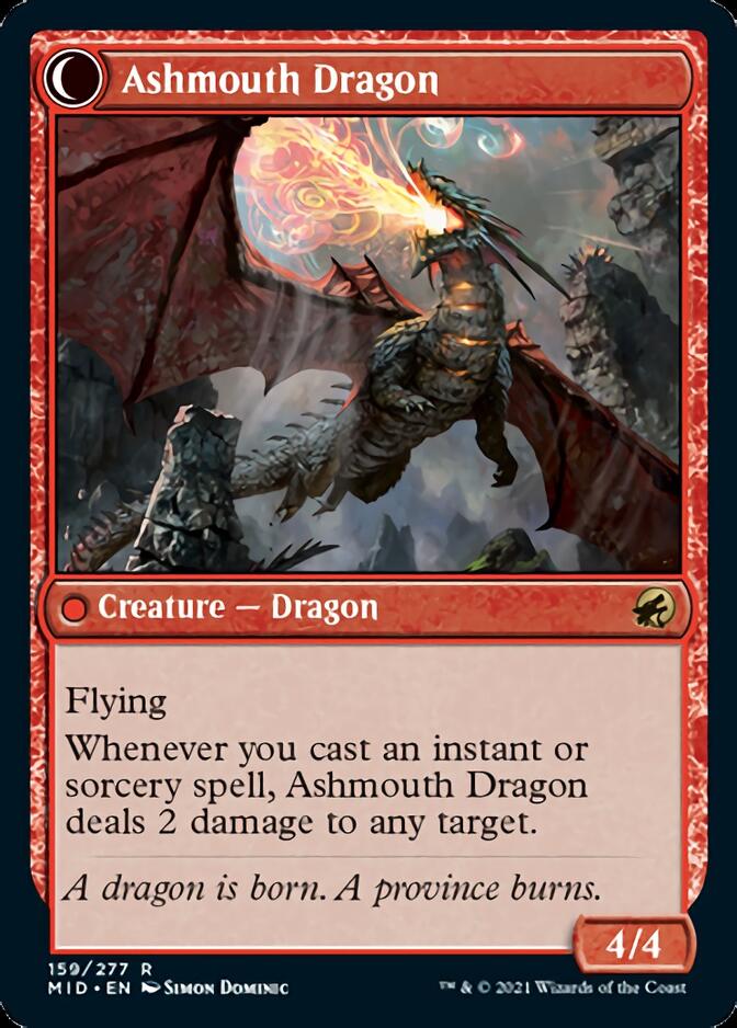 Smoldering Egg // Ashmouth Dragon [Innistrad: Midnight Hunt] | Impulse Games and Hobbies