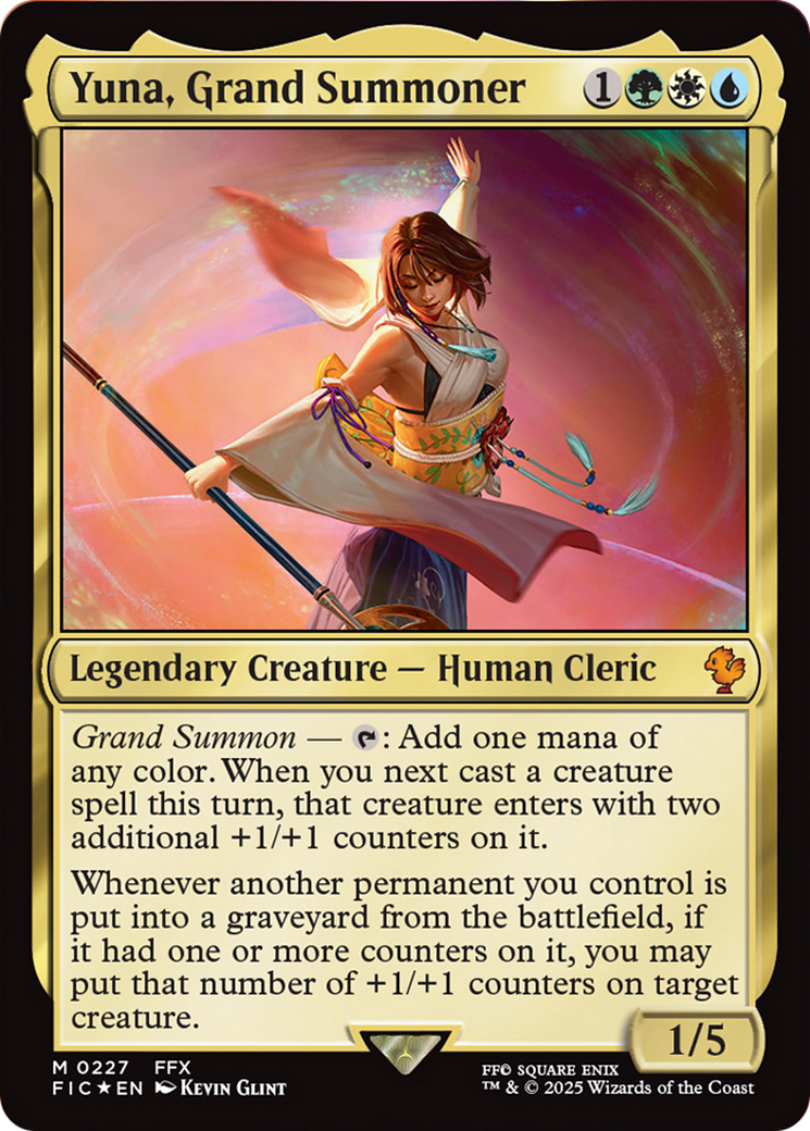 Yuna, Grand Summoner (Surge Foil) [FINAL FANTASY Commander] | Impulse Games and Hobbies