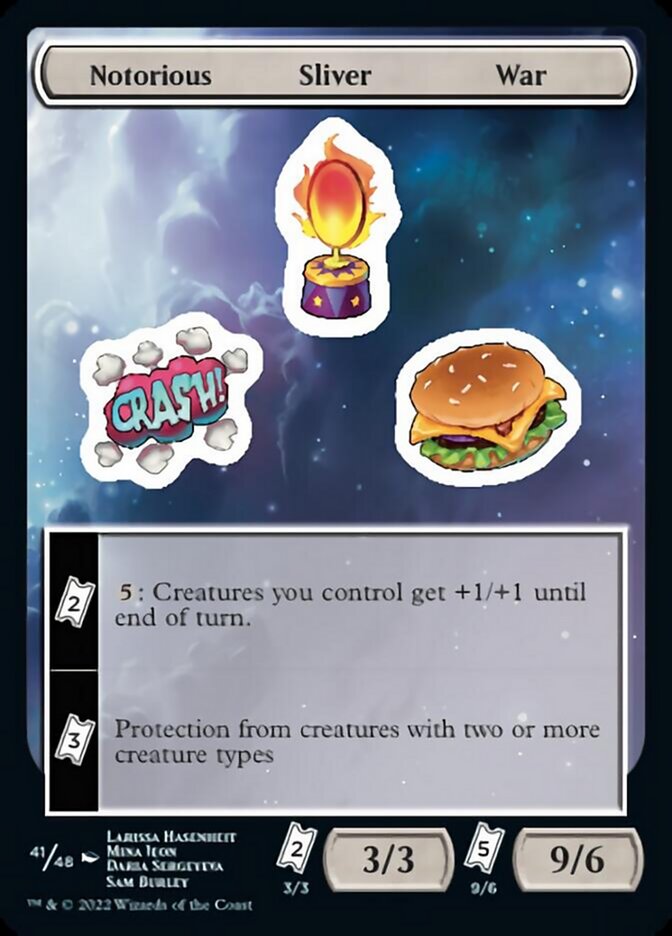 Notorious Sliver War [Unfinity Stickers] | Impulse Games and Hobbies