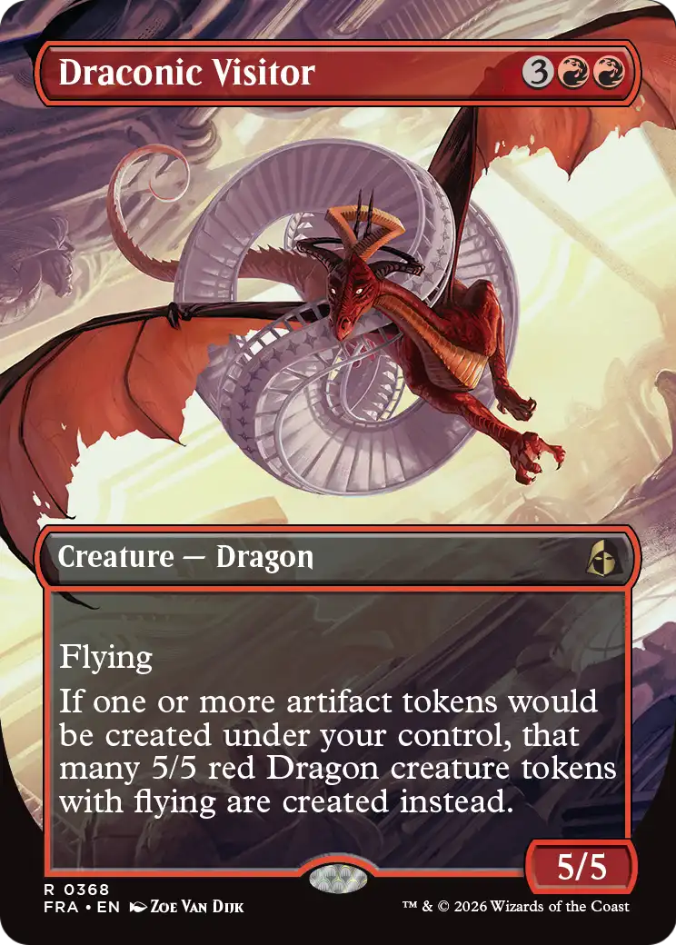 Draconic Visitor (Borderless) [Reality Fracture] | Impulse Games and Hobbies