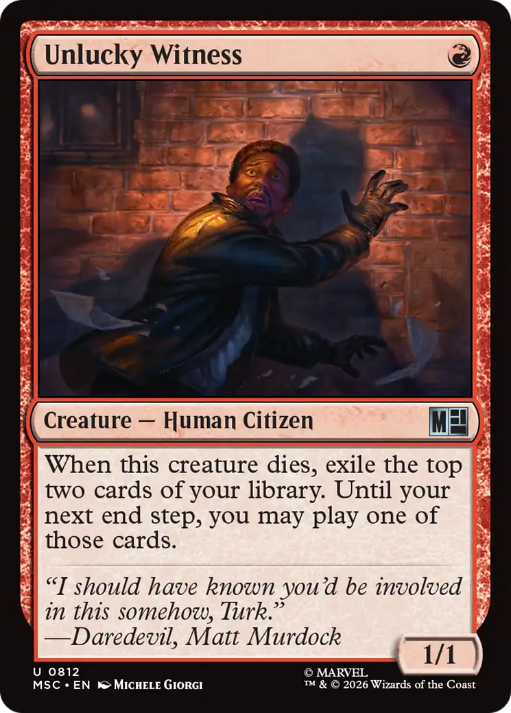 Unlucky Witness [Marvel Super Heroes Commander] | Impulse Games and Hobbies