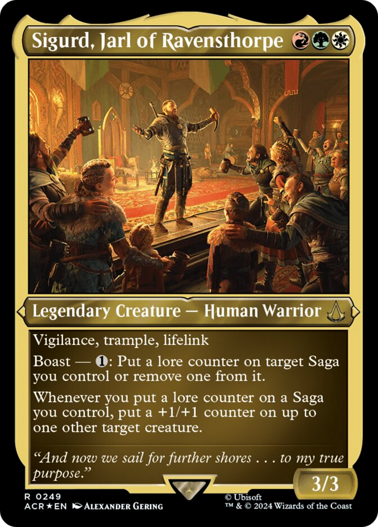 Sigurd, Jarl of Ravensthorpe (Foil Etched) [Assassin's Creed] | Impulse Games and Hobbies