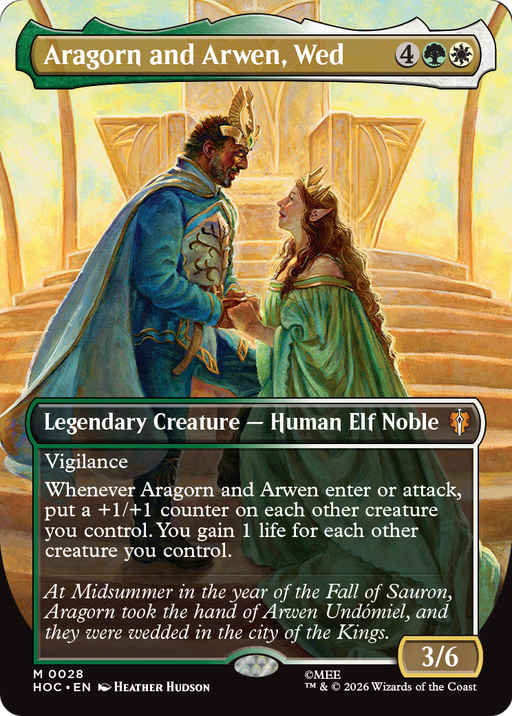 Aragorn and Arwen, Wed (Borderless) [The Hobbit] | Impulse Games and Hobbies