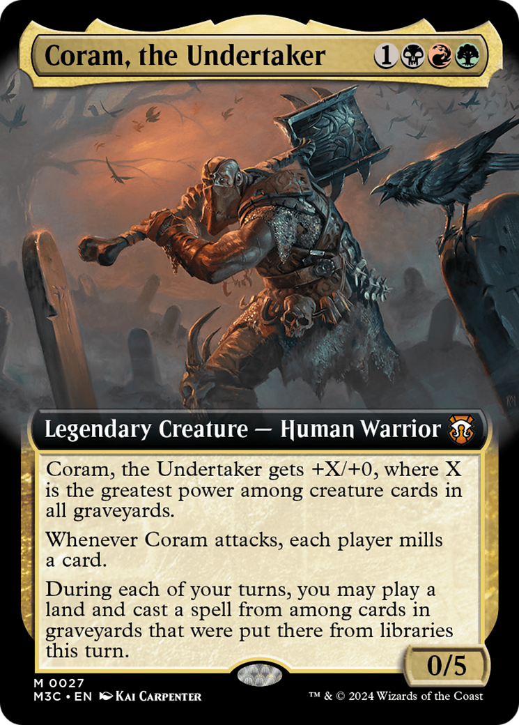 Coram, the Undertaker (Extended Art) [Modern Horizons 3 Commander] | Impulse Games and Hobbies