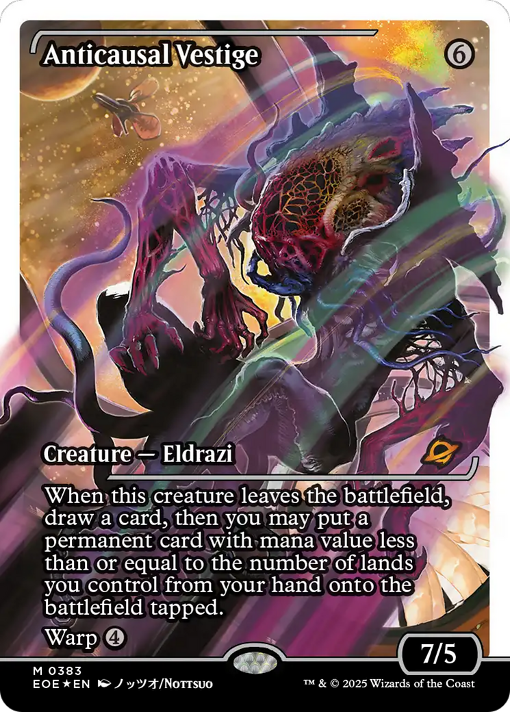 Anticausal Vestige (Showcase) (Fracture Foil) [Edge of Eternities] | Impulse Games and Hobbies