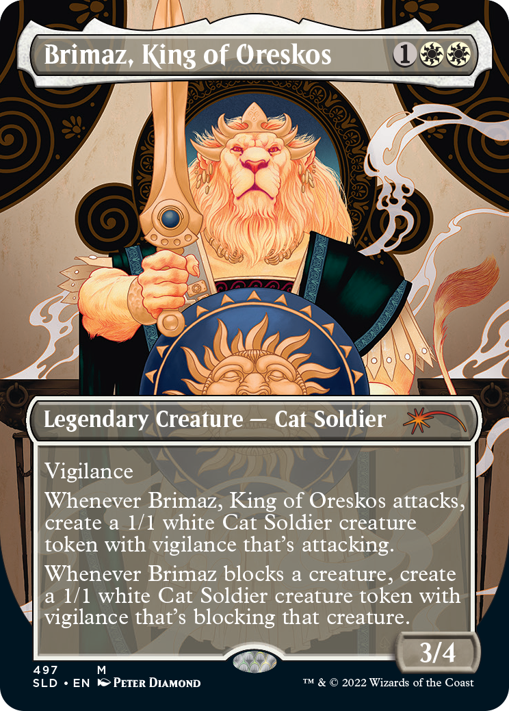 Brimaz, King of Oreskos (Borderless) [Secret Lair Drop Series] | Impulse Games and Hobbies