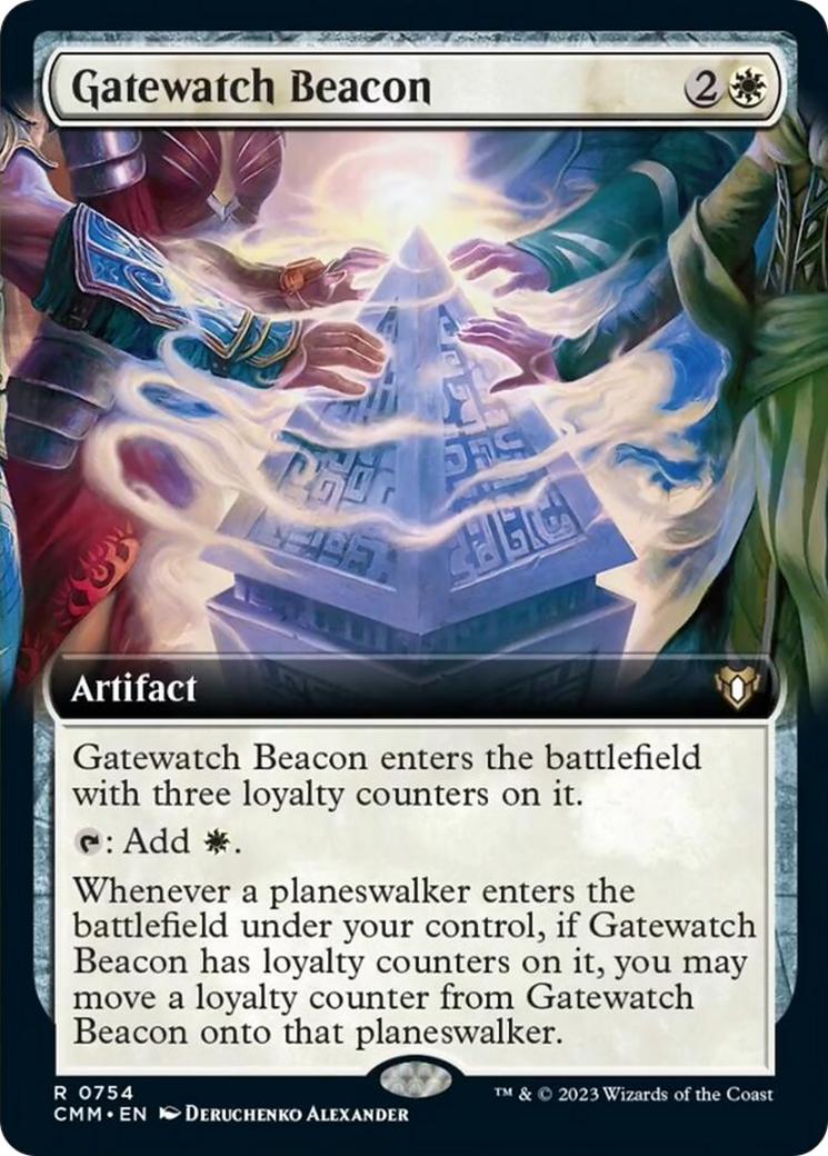 Gatewatch Beacon (Extended Art) [Commander Masters] | Impulse Games and Hobbies