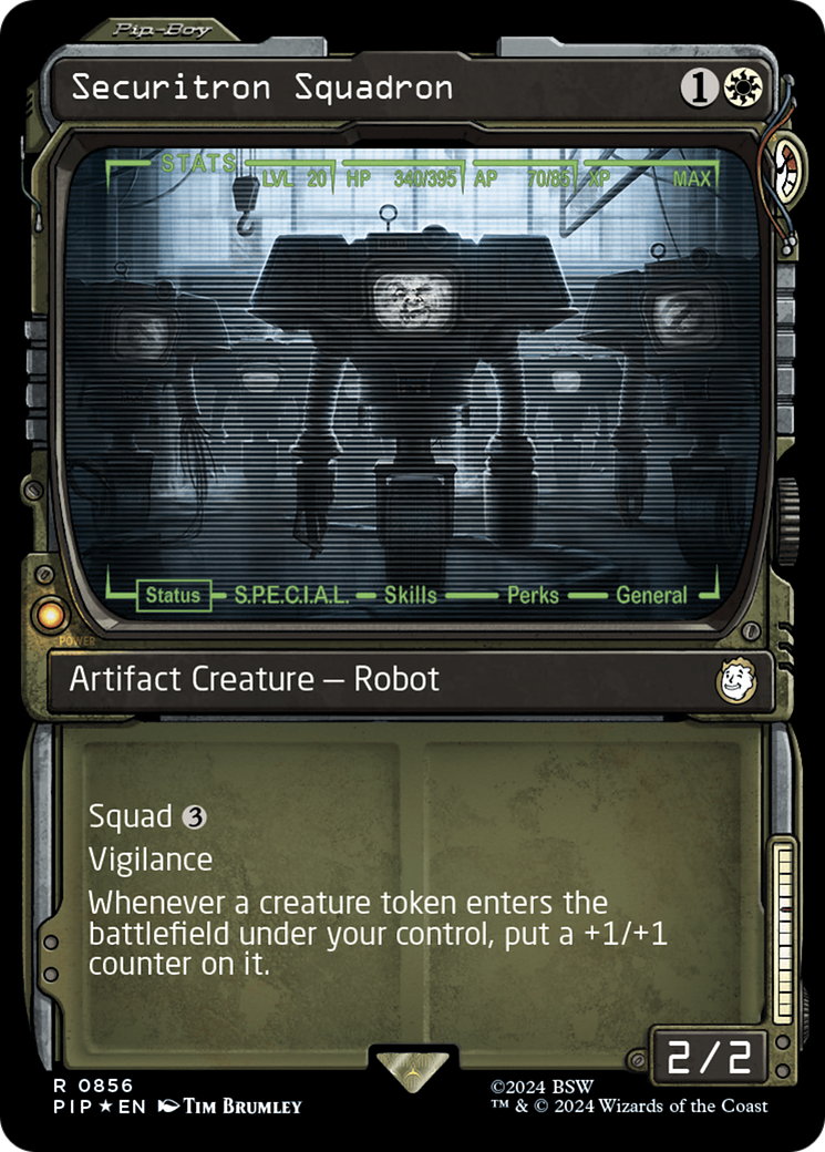 Securitron Squadron (Showcase) (Surge Foil) [Fallout] | Impulse Games and Hobbies