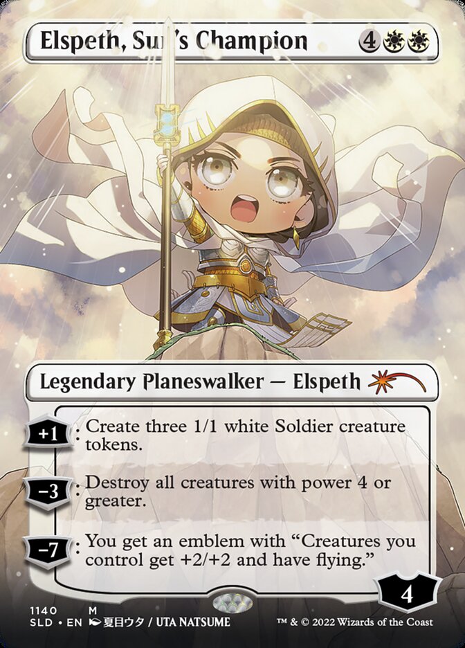 Elspeth, Sun's Champion (Borderless) (1140) [Secret Lair Drop Series] | Impulse Games and Hobbies