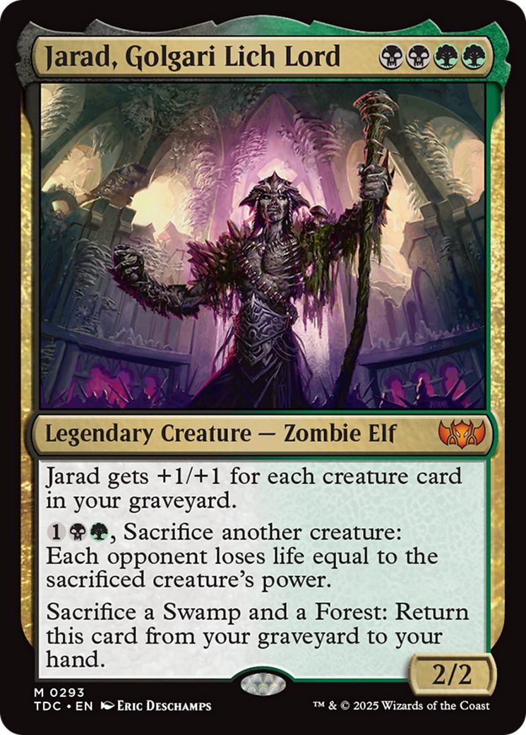 Jarad, Golgari Lich Lord [Tarkir: Dragonstorm Commander] | Impulse Games and Hobbies