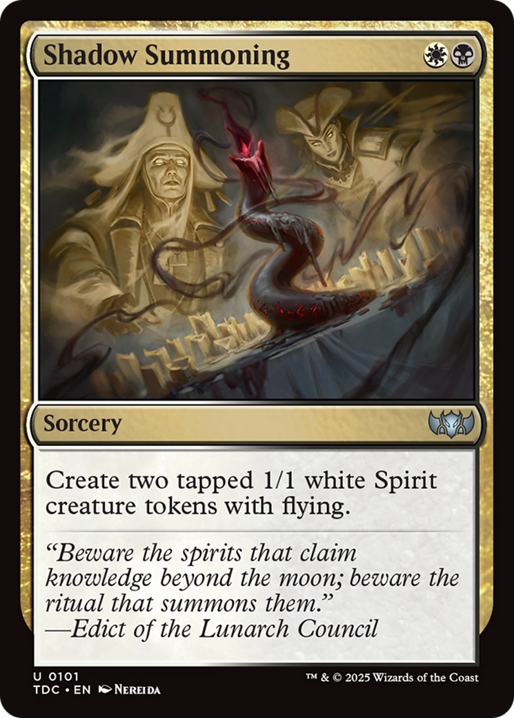 Shadow Summoning [Tarkir: Dragonstorm Commander] | Impulse Games and Hobbies