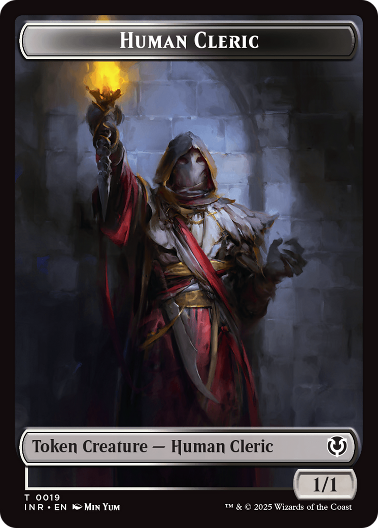 Demon // Human Cleric Double-Sided Token [Innistrad Remastered Tokens] | Impulse Games and Hobbies