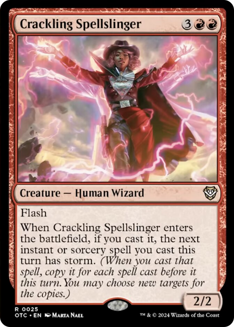 Crackling Spellslinger [Outlaws of Thunder Junction Commander] | Impulse Games and Hobbies