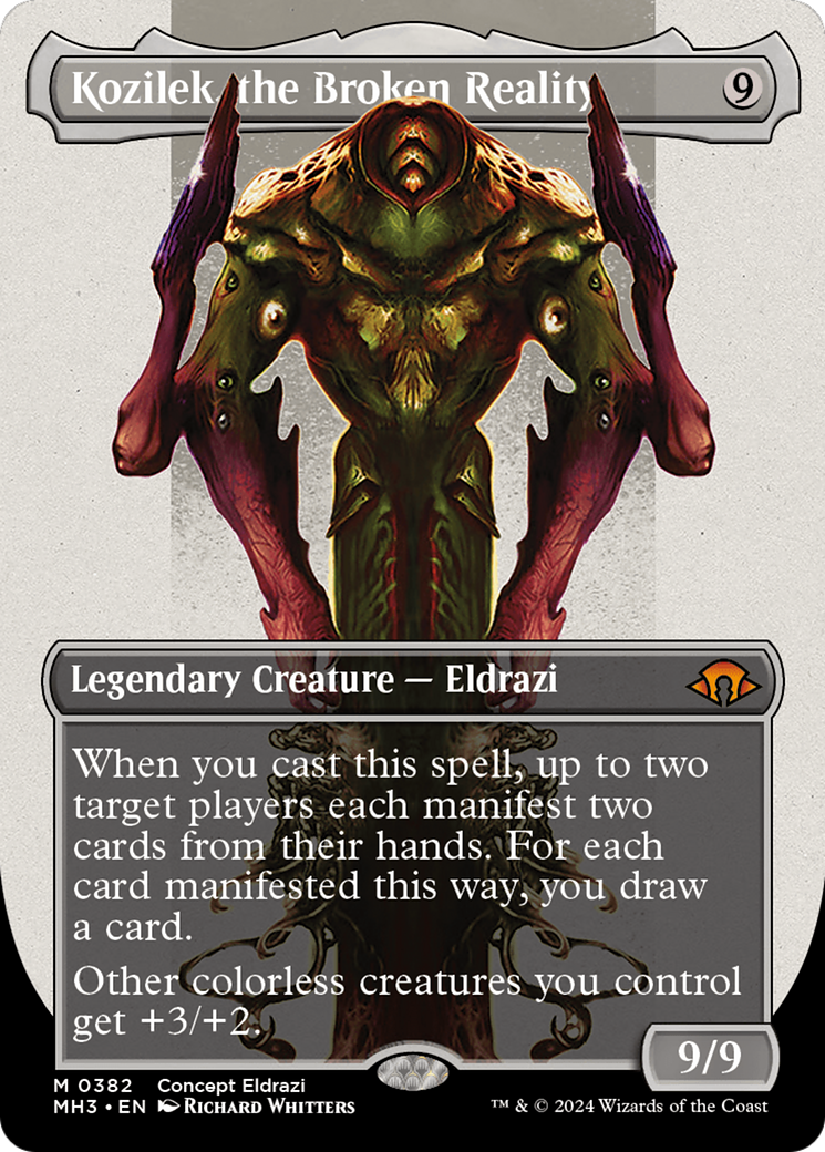 Kozilek, the Broken Reality (Borderless) (Serialized) [Modern Horizons 3] | Impulse Games and Hobbies