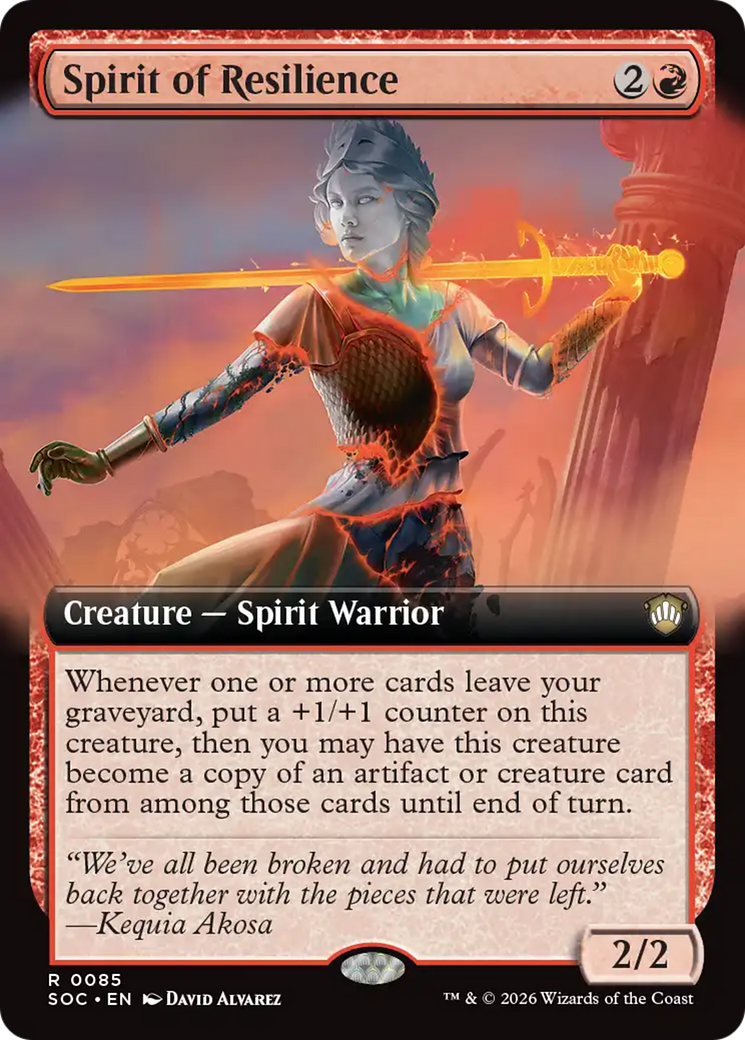 Spirit of Resilience (Extended Art) [Secrets of Strixhaven Commander] | Impulse Games and Hobbies