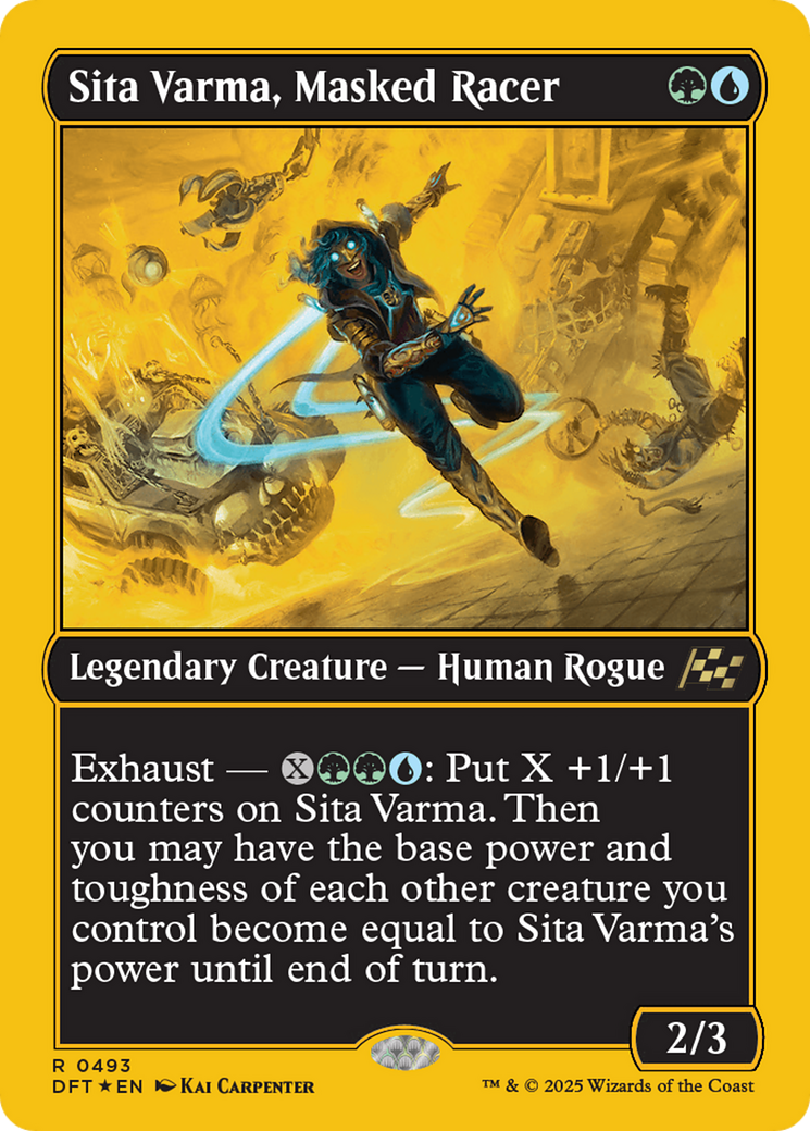 Sita Varma, Masked Racer (First-Place Foil) [Aetherdrift] | Impulse Games and Hobbies