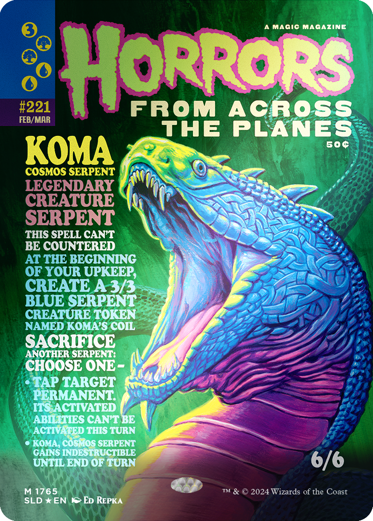 Koma, Cosmos Serpent (Rainbow Foil) [Secret Lair Drop Series] | Impulse Games and Hobbies