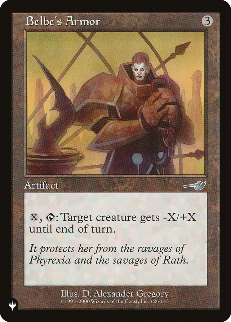 Belbe's Armor [The List] | Impulse Games and Hobbies