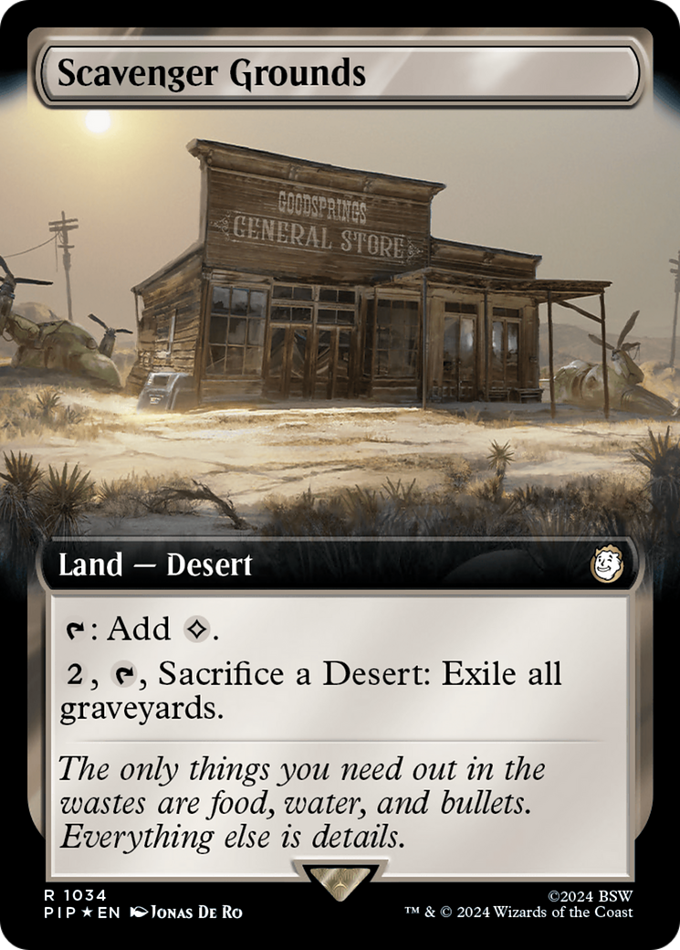 Scavenger Grounds (Extended Art) (Surge Foil) [Fallout] | Impulse Games and Hobbies
