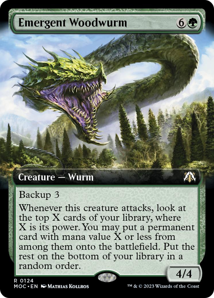 Emergent Woodwurm (Extended Art) [March of the Machine Commander] | Impulse Games and Hobbies