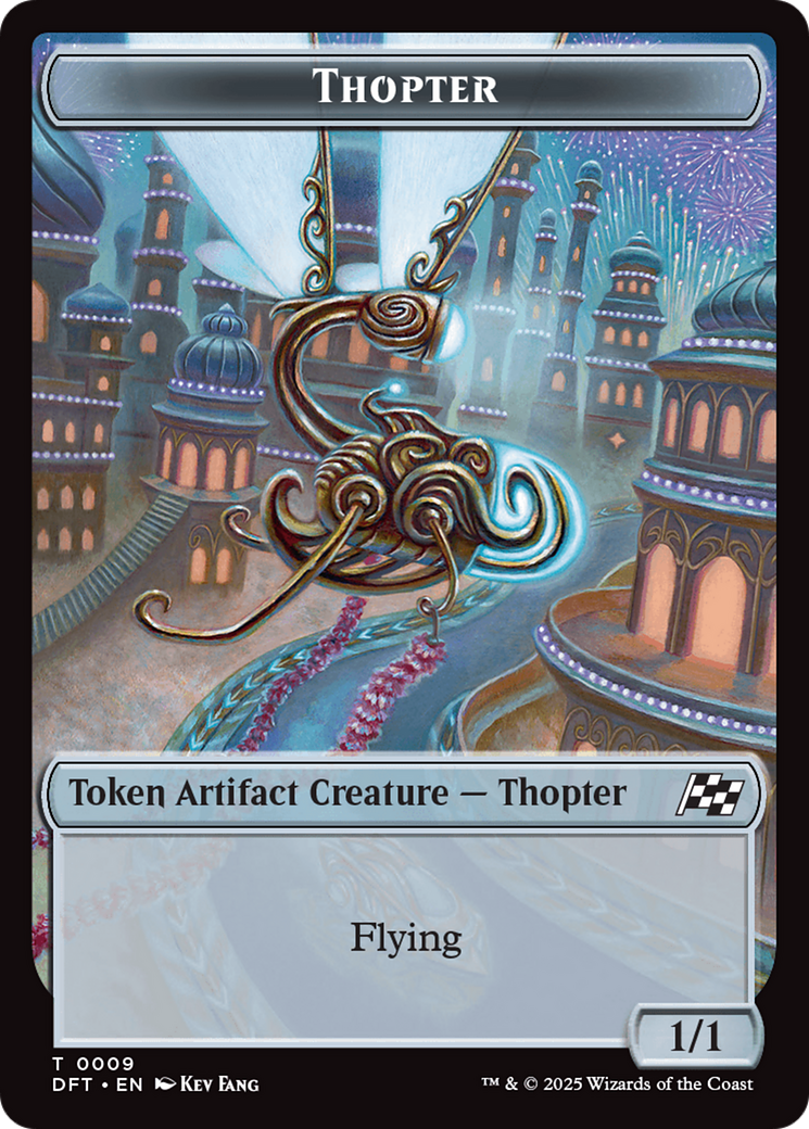 Servo // Thopter (0009) Double-Sided Token [Aetherdrift Tokens] | Impulse Games and Hobbies