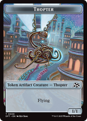 Golem (0015) // Thopter (0009) Double-Sided Token [Aetherdrift Tokens] | Impulse Games and Hobbies