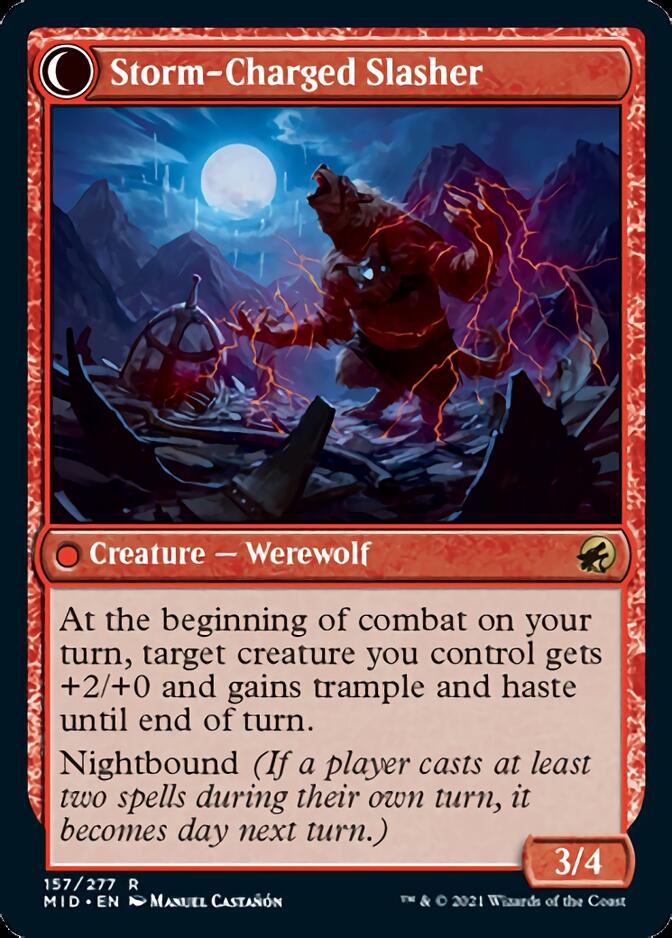 Reckless Stormseeker // Storm-Charged Slasher [Innistrad: Midnight Hunt] | Impulse Games and Hobbies