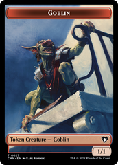 Saproling // Goblin Double-Sided Token [Commander Masters Tokens] | Impulse Games and Hobbies