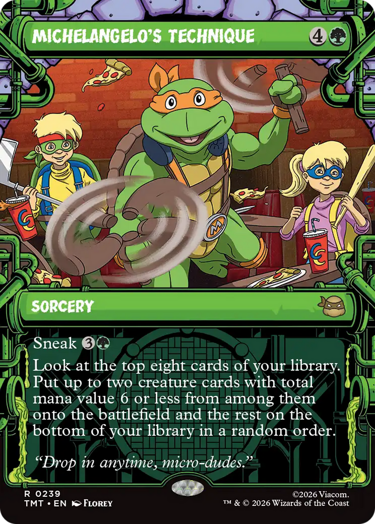 Michelangelo's Technique (Showcase) [Teenage Mutant Ninja Turtles] | Impulse Games and Hobbies