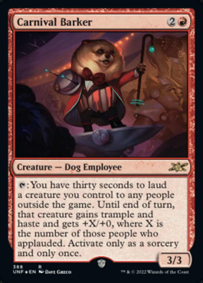 Carnival Barker (Galaxy Foil) [Unfinity] | Impulse Games and Hobbies