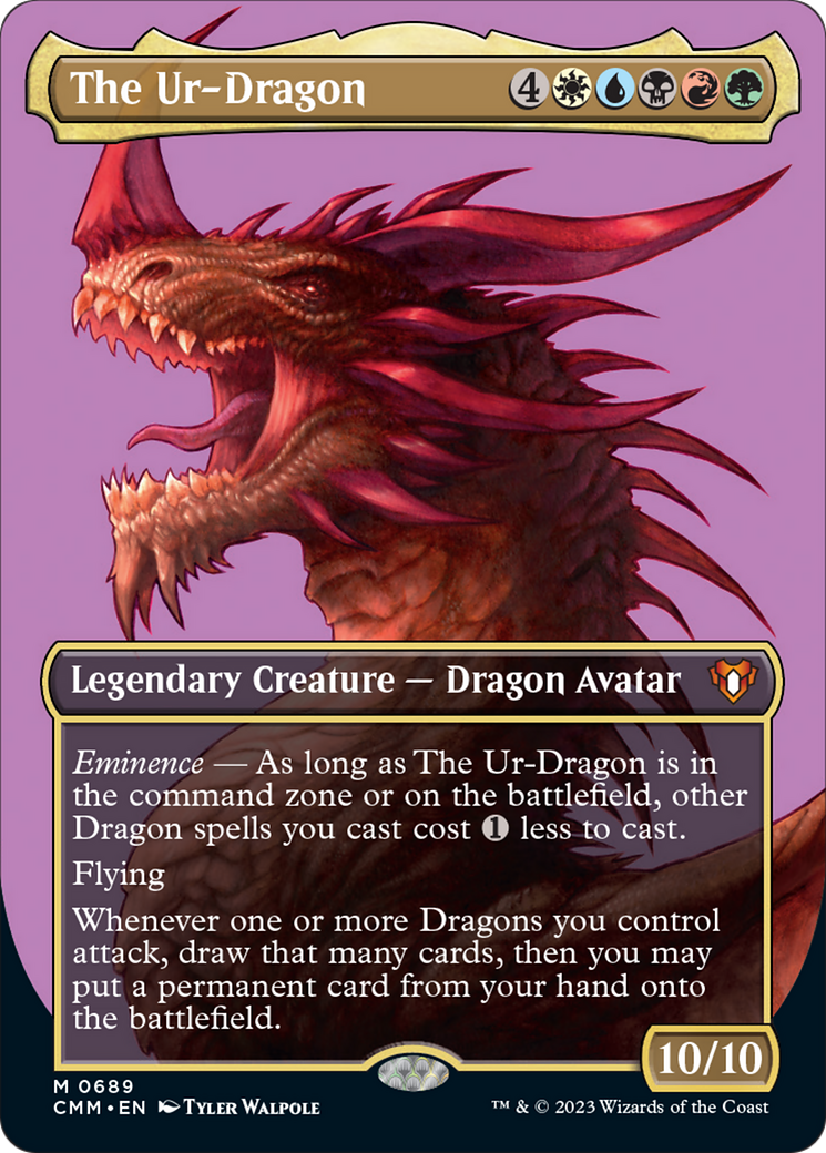 The Ur-Dragon (Borderless Profile) [Commander Masters] | Impulse Games and Hobbies