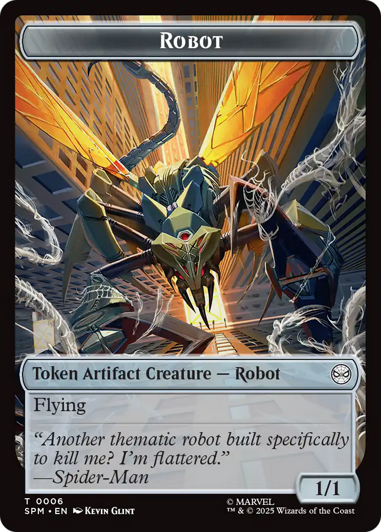 Food // Robot Double-Sided Token [Marvel's Spider-Man Tokens] | Impulse Games and Hobbies