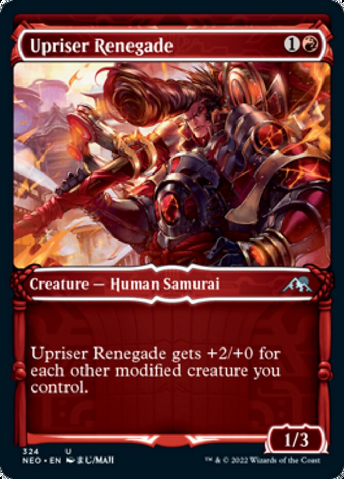 Upriser Renegade (Showcase Samurai) [Kamigawa: Neon Dynasty] | Impulse Games and Hobbies