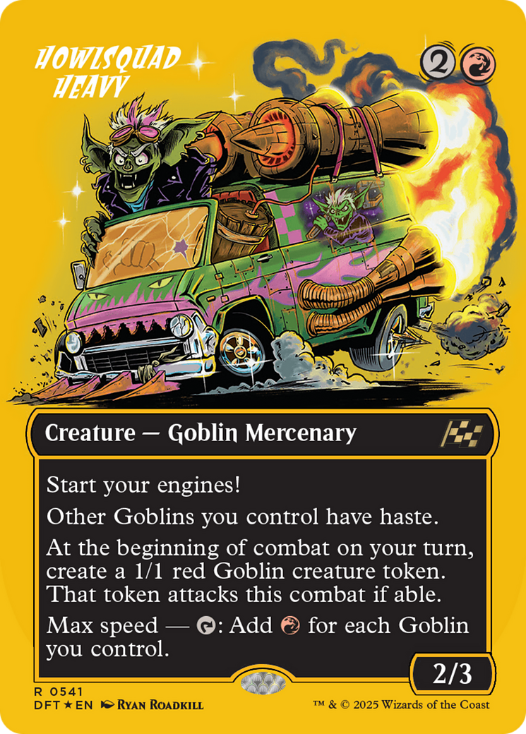 Howlsquad Heavy (Borderless) (First-Place Foil) [Aetherdrift] | Impulse Games and Hobbies