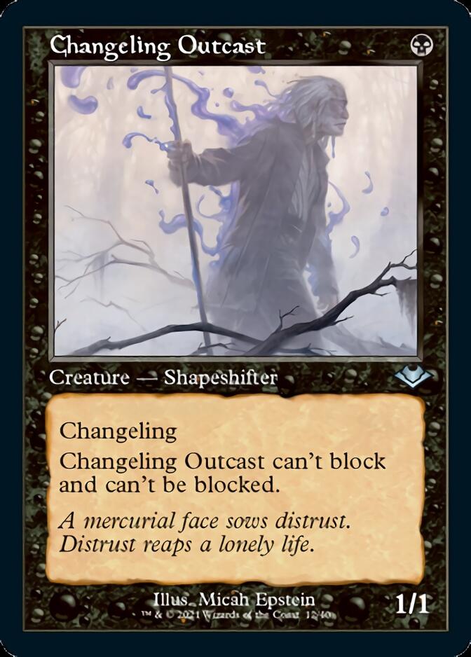 Changeling Outcast (Retro Foil Etched) [Modern Horizons] | Impulse Games and Hobbies