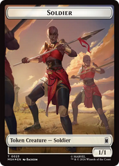 Copy // Soldier Double-Sided Token (Surge Foil) [Marvel Super Heroes Commander Tokens] | Impulse Games and Hobbies